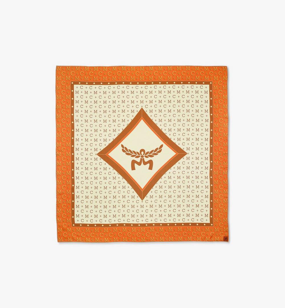 Diamond Monogram Scarf in Organic Silk 1 Diamond Monogram Scarf in Organic Silk 1